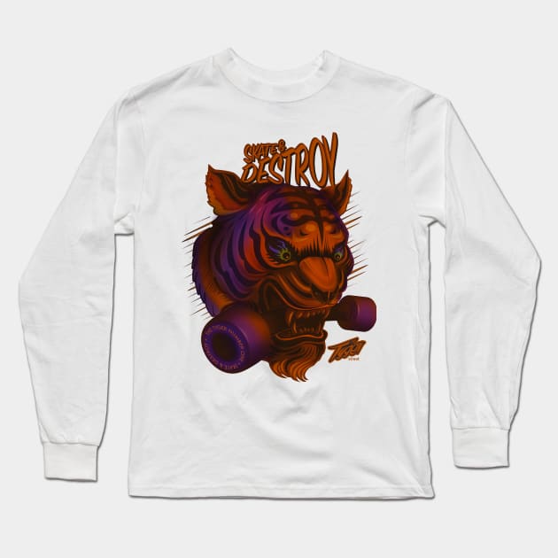 Skate & Destroy Long Sleeve T-Shirt by thetyger